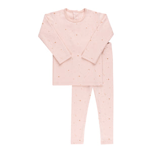 Baby Girl 2 Piece Outfit | Brushed Cotton | Celestial | Pink | Ely's & Co. | AW23