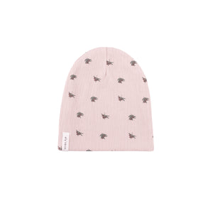 Baby Girl Footie + Hat | Waffle Olive Collection | Plum on Mauve | Ely's & Co. | AW23