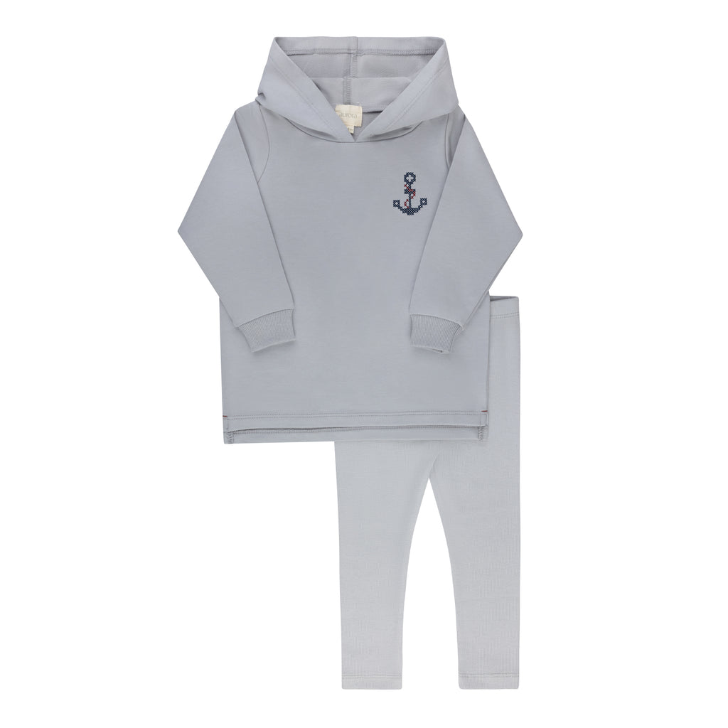 Baby Boy 2 Piece Set | Cross Stitch Collection | Blue | Aurora | AW26
