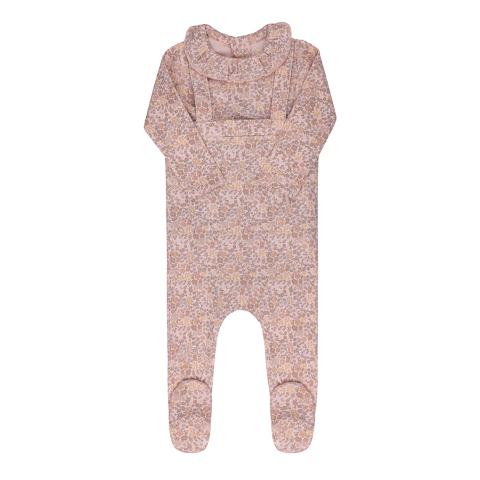 Baby Girl Bodysuit and Overalls | Cotton Liberty Print | Pink Floral | Aurora | AW25