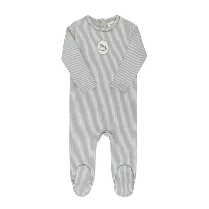 Baby Boy Layette Set | Rocking Horse | Blue | Aurora | AW25