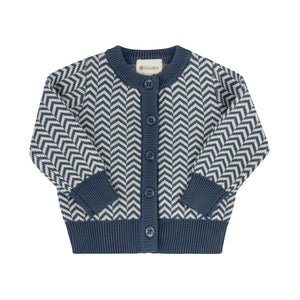 Baby Boy Outfit | Herringbone Collection | Blue | Looms | AW26