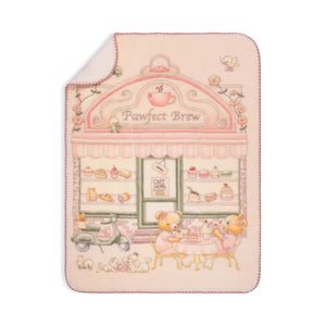 Baby Girl Blanket | Pawfect Brew | Sugary Pink | Lil Teddy