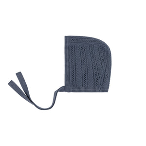Baby Boy Layette Set | Cable Pointelle Knit Collection | Blue | Looms | AW25