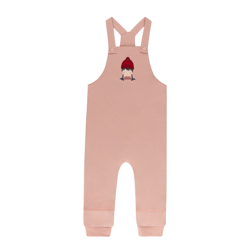 Baby Girl Overall + Turtle Neck |  Autumn Kids Collection | Pink | Ely's & Co | Aw25