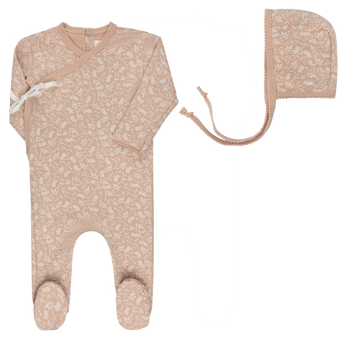 Baby Girl Footie Set | Vine Collection | Pink | Ely's & Co | Aw25