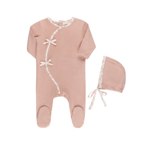 Baby Girl Layette Set | Waffle Wrap | Pink | Tricot Bebe