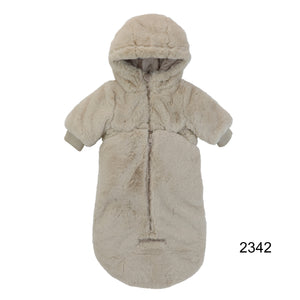 Baby Boy Jacket & Sweater | Snow Suit | Fur | Light Beige/Oatmeal | Pramie | AW23