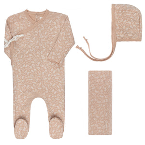 Baby Girl Layette Set | Vine Collection  | Pink | Ely's & Co | Aw25