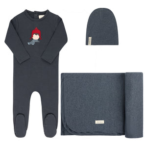 Baby Boy Layette Set | Autumn Kids Collection | Navy | Ely's & Co | Aw25