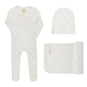 Baby Boy Layette Set | Printed Floral Star Collection | Ivory Stars | Ely's & Co | AW26