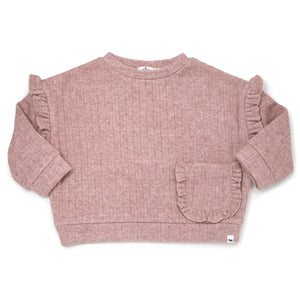Baby Girl Outfit | Wide Rib Pocket | Blush | Oh Baby! | AW23