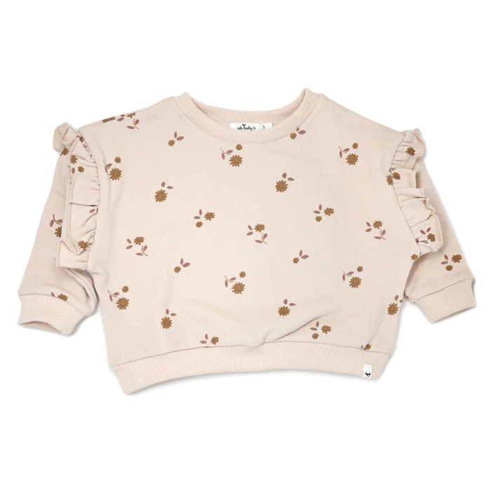 Baby Girl Outfit | Daisies With Leaves | Shell | Oh Baby! | AW23