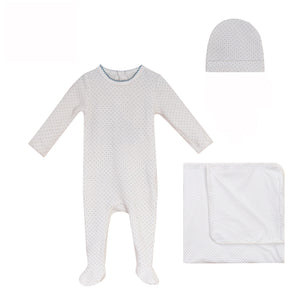 Baby Boy Layette Set | Polka Dot Collection | White | Bubani | AW26