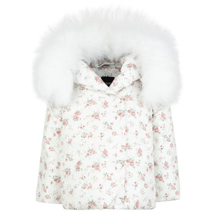 Baby Girl Jacket | Pink Floral | Pramie | AW25