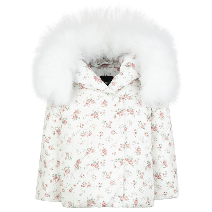 Baby Girl Jacket | Pink Floral | Pramie | AW25