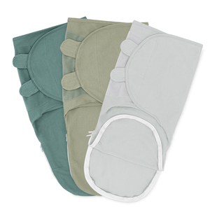 Baby Easy Swaddle Blankets w/ Zipper - 3 Pack by Comfy Cubs: Light Blush/Blush/Mauve / Small (0-3 Months)