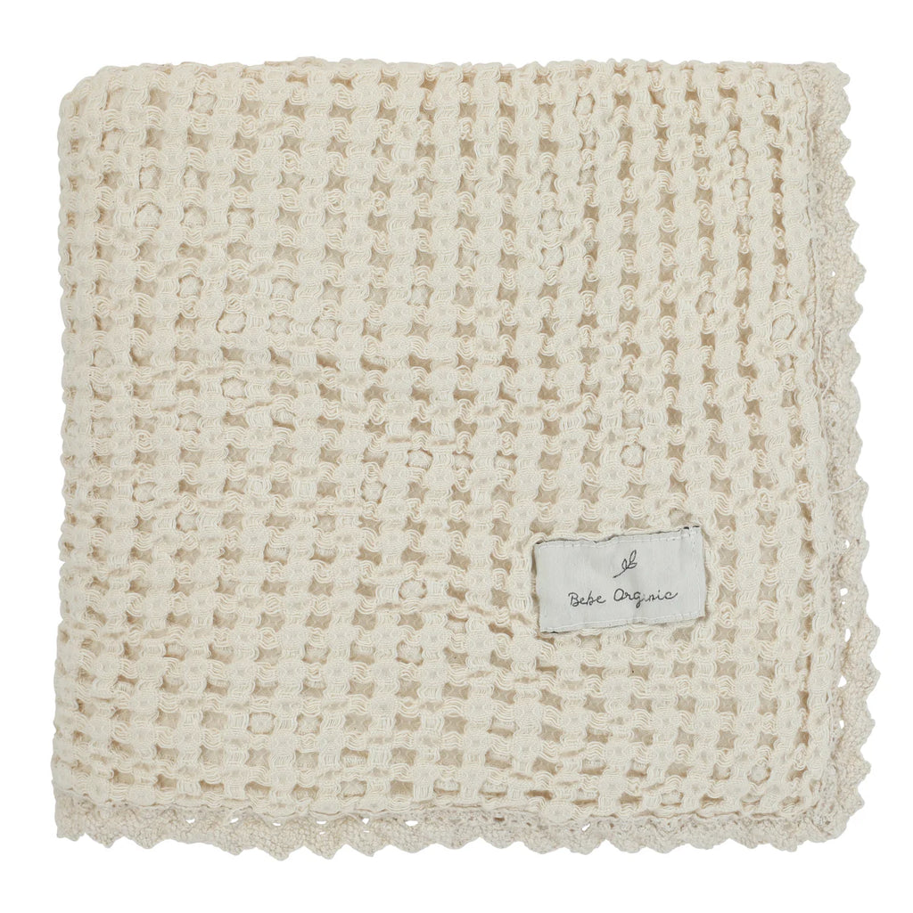 Baby Neutral Blanket | Waffle | Natural | Bebe Organic