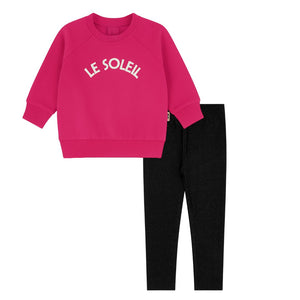 Baby Girl 2 Piece Set | Le Soleil | Hot Pink | Bondoux | SS26