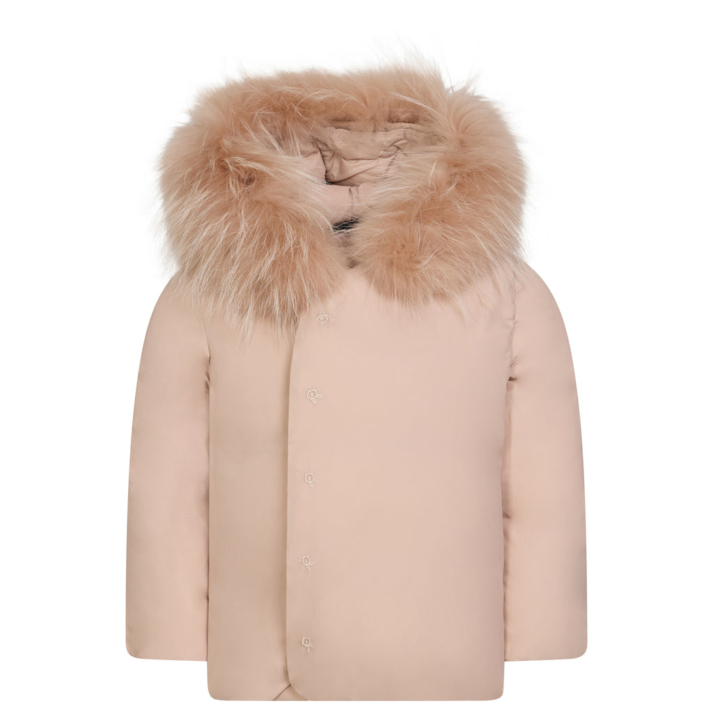 Baby Girl Jacket | Wrap | Baby Pink | Ibis | AW26