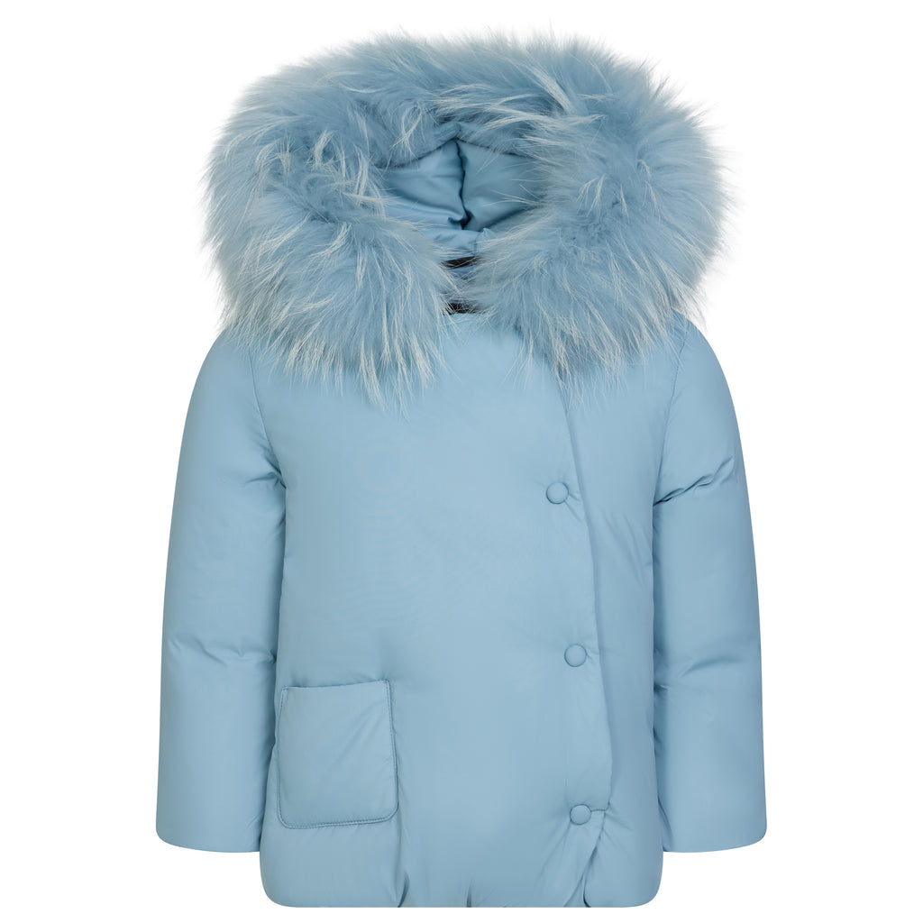 Baby Boy Jacket | Wrap | Powder Blue | Ibis | AW26