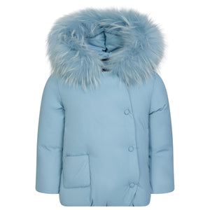Baby Boy Jacket | Wrap | Powder Blue | Ibis | AW26