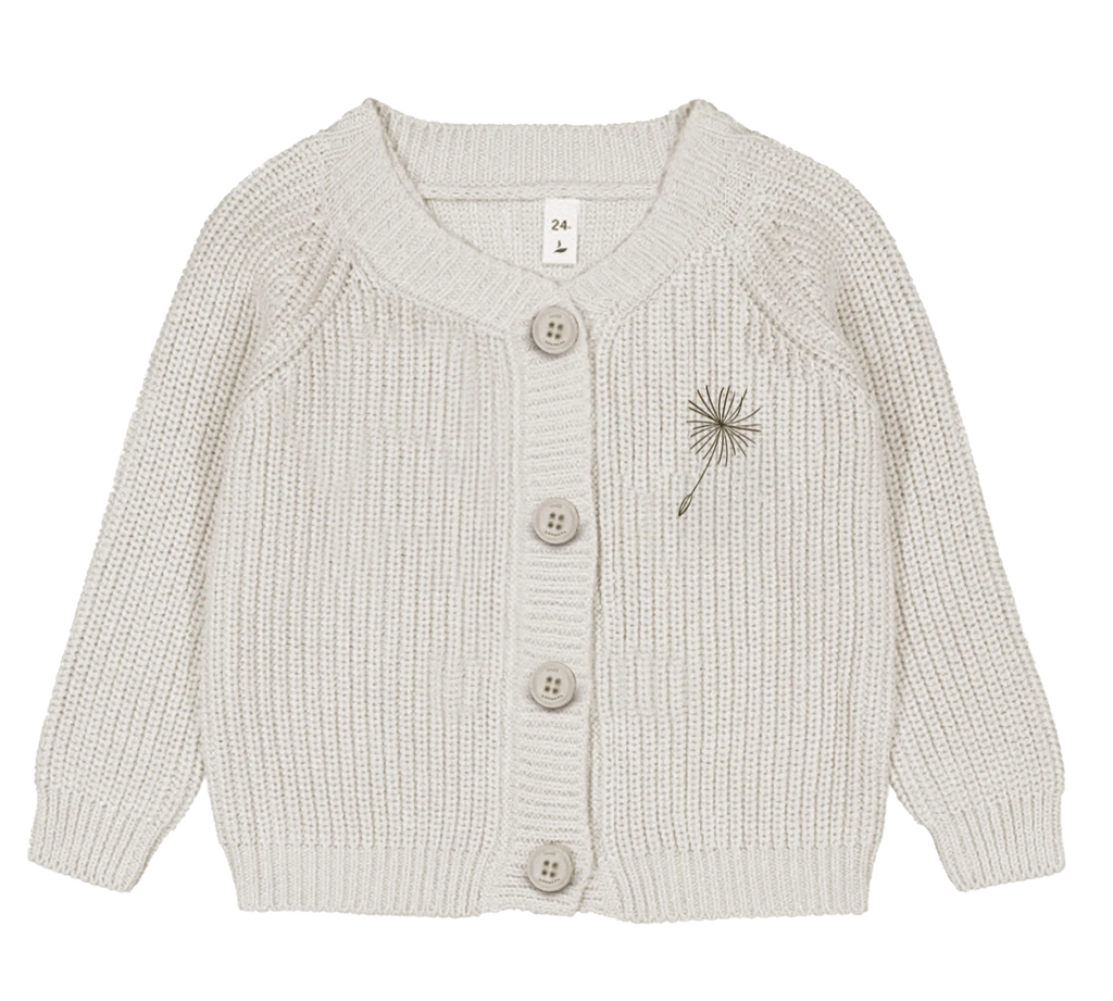 Knit Cardigan | Ivory Wildflower | SS26 | Milk Denmark