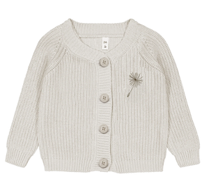 Knit Cardigan | Ivory Wildflower | SS26 | Milk Denmark