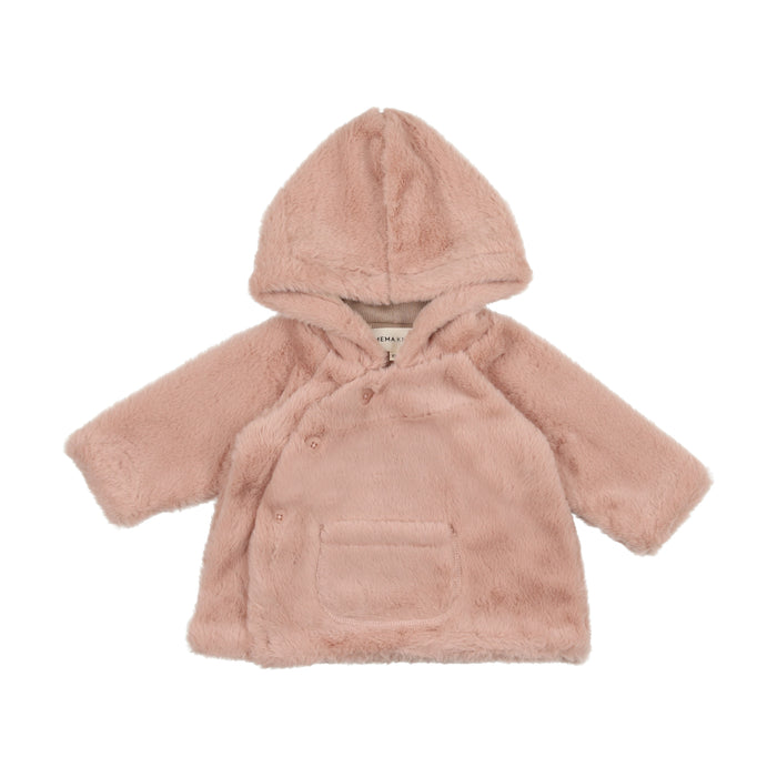 Baby Girl Jacket & Sweater | Jacket | Fur | Pink | Mema | AW23