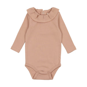 Baby Girl 3 Piece Outfit | Longies + Onesie + Cardigan | Knit | Ribbed | Pink | Mema | AW23