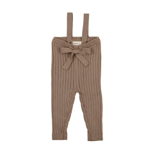 Baby Boy 3 Piece Outfit | Longies + Onesie + Cardigan | Knit | Ribbed | Mink | Mema | AW23