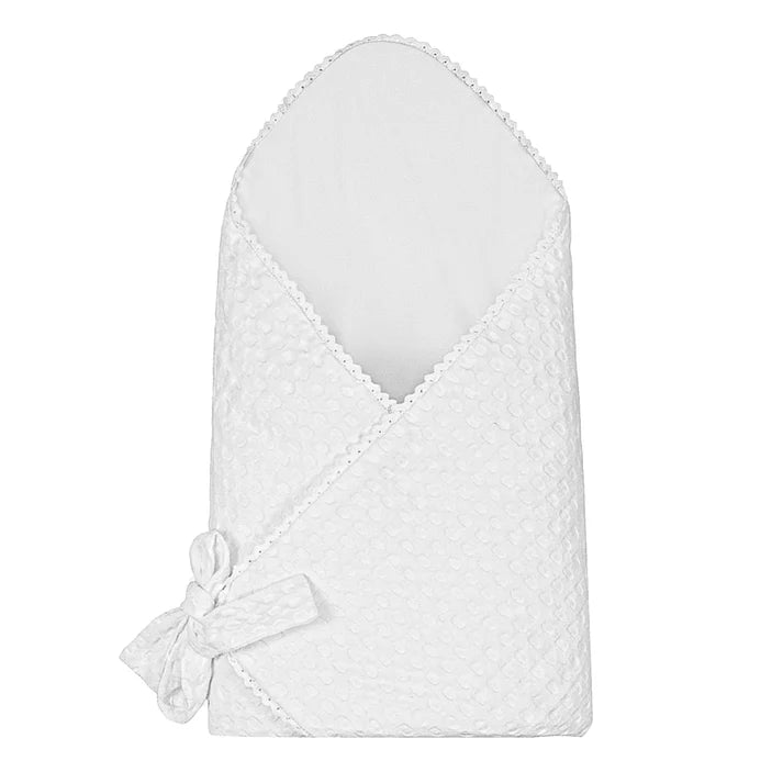 Baby Neutral Wrap | Lace Piquet | White | Bubani | AW26