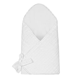 Baby Neutral Wrap | Lace Piquet | White | Bubani | AW26