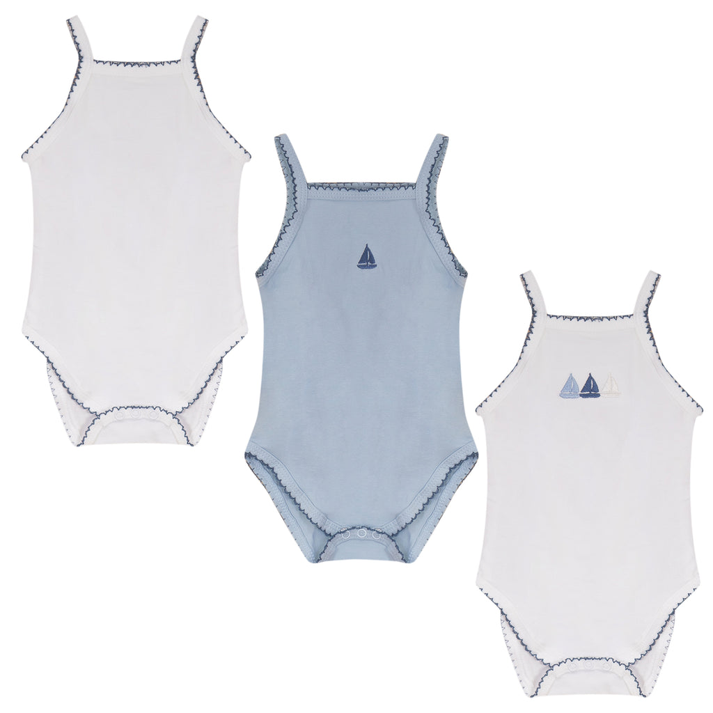 Baby Boy Onesie | Boat Collection | Blue | Bubani | AW26