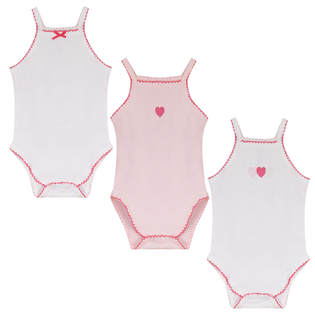 Baby Girl Onesie | Heart Collection | Pink| Bubani | AW26