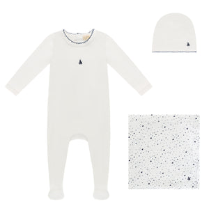 Baby Boy Layette Set | Boat Collection | White | Bubani |