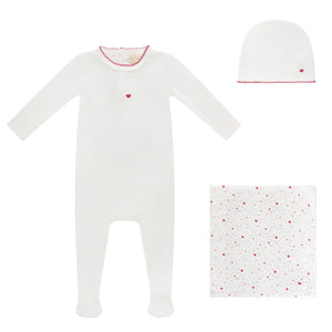 Baby Girl Layette Set | Heart Collection | White | Bubani | SS26