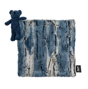 Baby Boy Lovey Blanket | Ombre Navy Bear | Winx + Blinx