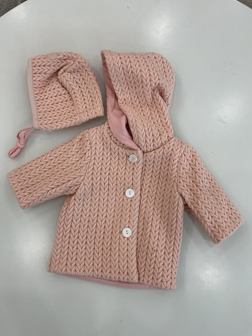 Baby Girl Jacket | Knit Mauve | Pramie | AW26