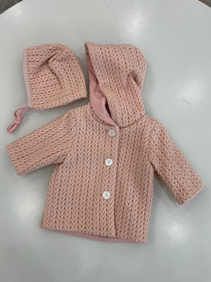 Baby Girl Jacket | Knit Mauve | Pramie | AW26