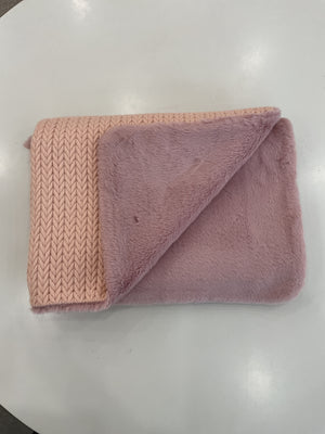 Baby Girl Knit Blanket | Mauve | Pramie | AW26