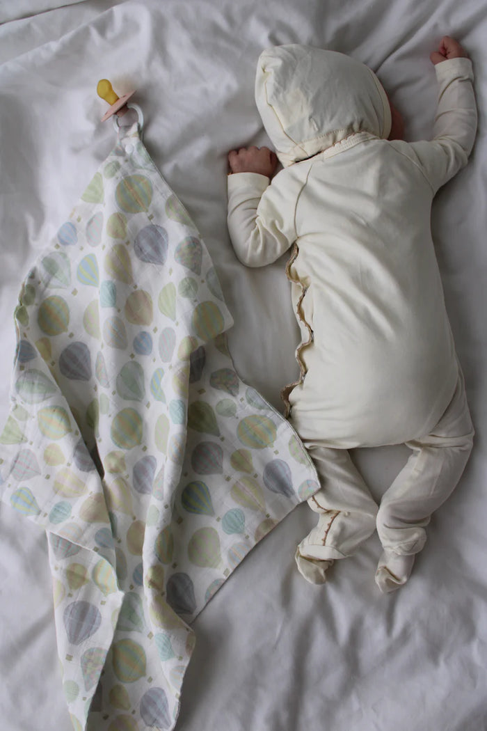 Baby Lovey Blanket | Pastel Air Balloon | Little Threads