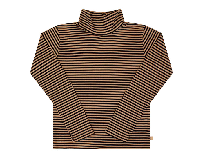 Baby Boy 2 Piece Outfit | Stripe Turtleneck Set | Black | Crew Kids | AW23