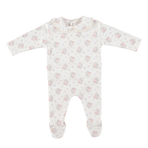 Baby Girl Footie + Hat | Amora Collar | Blooms | Bebe Organic | AW26