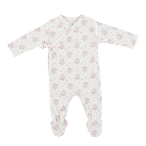 Baby Girl Footie + Hat | Amora Wrap | Blooms | Bebe Organic | AW26