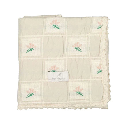 Baby Girl Blanket | Patchwork | Blossom | Bebe Organic