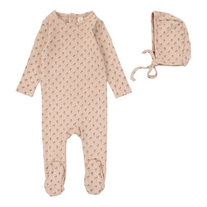 Baby Girl Layette Set | Ballard Print | Dusty Pink | Lil Legs | Aw25