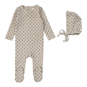 Baby Boy Footie Set | Ballard Print | Oat | Lil Legs | Aw25
