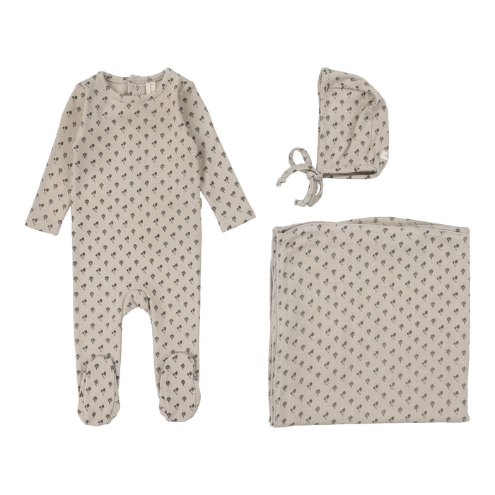 Baby Boy Layette Set | Ballard Print | Oat| Lil Legs | Aw25