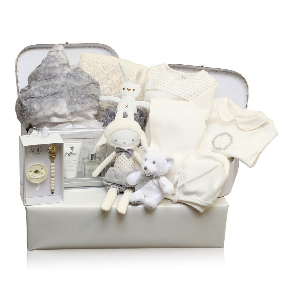 Grey-Silver & White Baby Boy Gift Set
